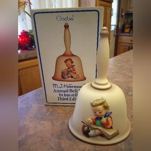 Vintage, Hummel, Ceramic, Bell. New In Original Box.